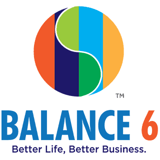 The Balance 6 INC logo.